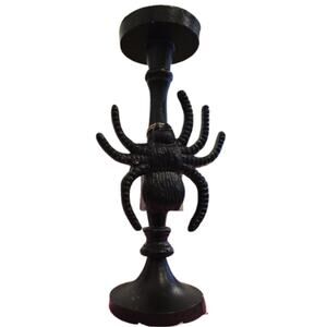 India Halloween Black Spider Candlestick Taper Holder – New
